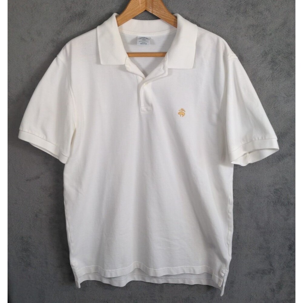 Brooks Brothers 1818 Performance Polo Shirt XL Slim Fit Short Sleeve Golden Logo